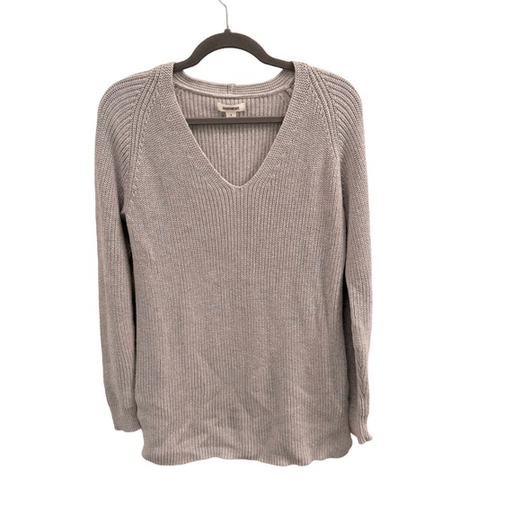 Goodthreads Sweaters - Goodthreads 100% Cotton V-Neck Sweater - Gray